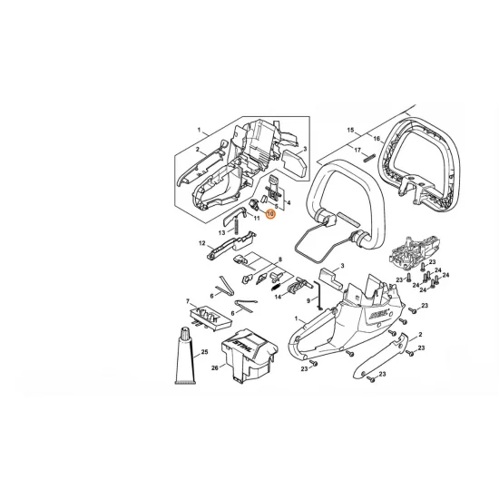 STIHL  Dźwignia mechanizmu ryglującego 4521 435 2800